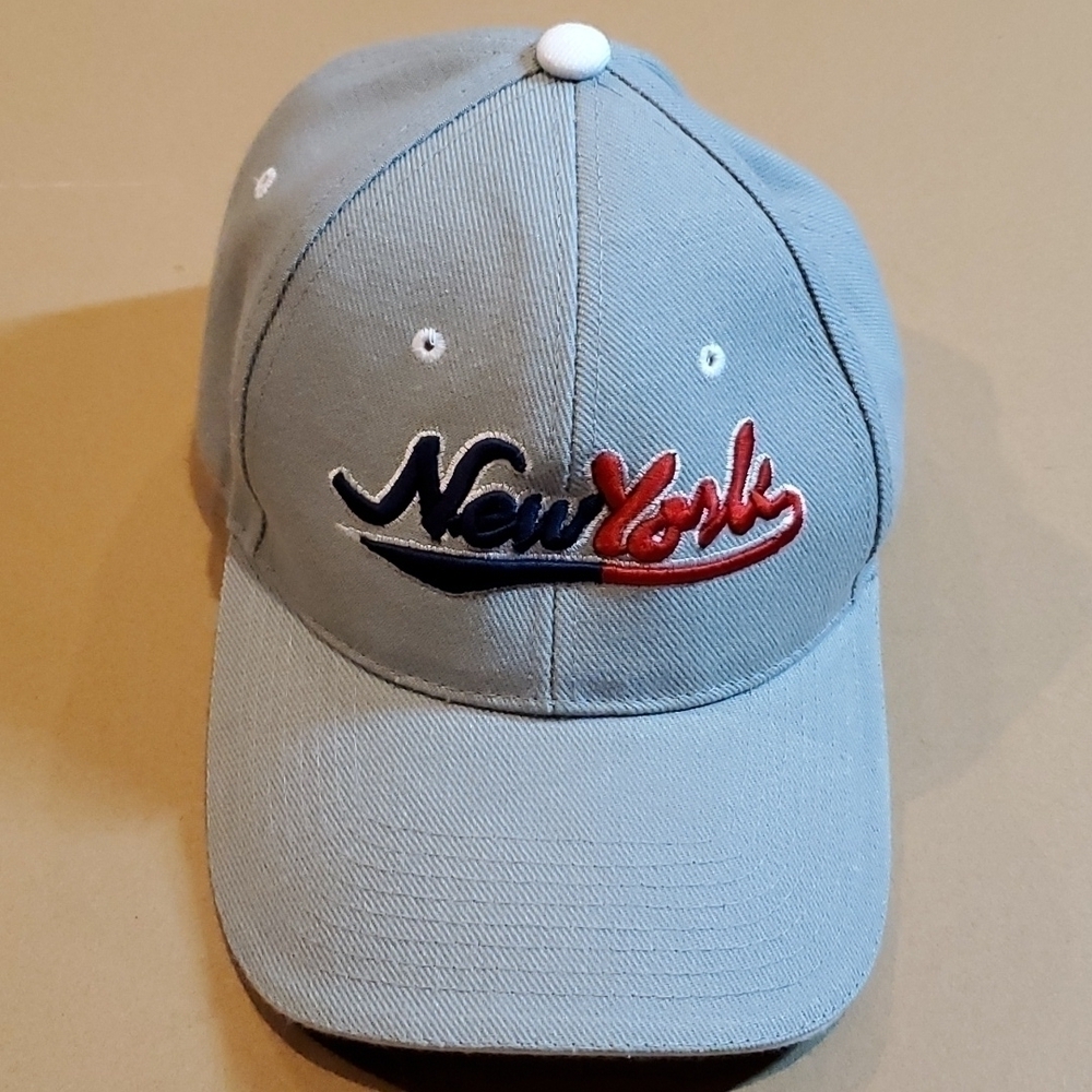 New York grey  Ball cap  preowned great condition one size  adjustable